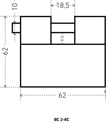 АЛЛЮР ВС2-8С d10мм Замок навесной 