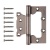 APECS петли 100*75*2,5-B2-Steel-AС накладная без врезки (медь)