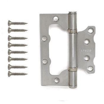 APECS петли 100*75*2,5-B2-Steel-NIS-накладная без врезки (никель)