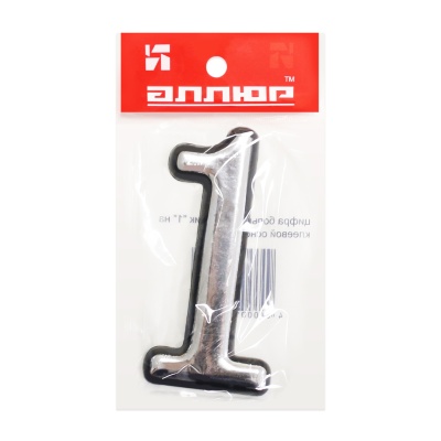 Цифра дверная АЛЛЮР большая "1" (хром) 