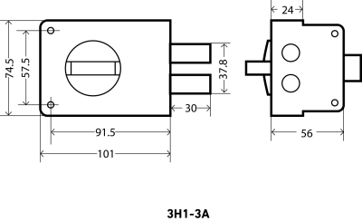 АЛЛЮР ЗН 1-3А Замок накладной
