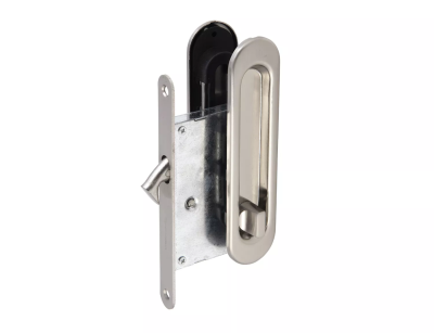 PALLADIUM Ручка с замком 01 BK SN (овальная ручка)