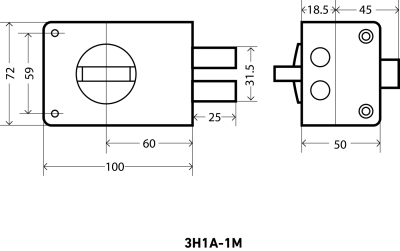 АЛЛЮР ЗН 1А-1М Замок накладной