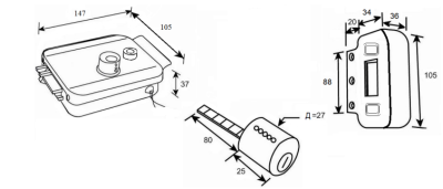 Tantos Замок электромеханический TS-EL2369 Classic