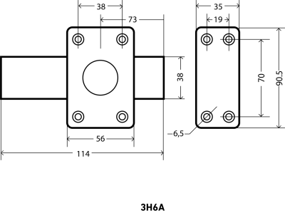 АЛЛЮР ЗН6А Замок накладной