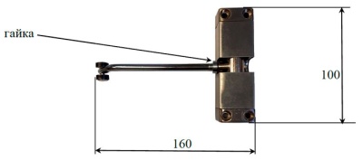 Доводчик пружинный DS-10 (серебро) до 10 кг