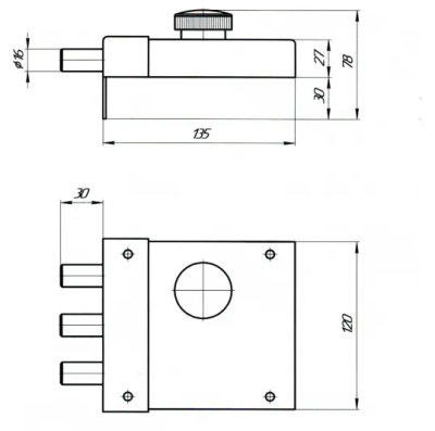 С.Петербург Богатырь Замок гаражный (с вертушкой)