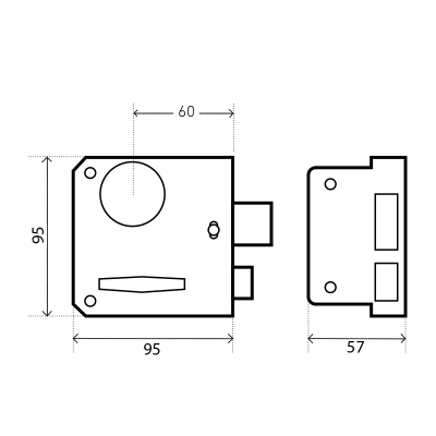 АЛЛЮР ЗН3А (П) Замок накладной